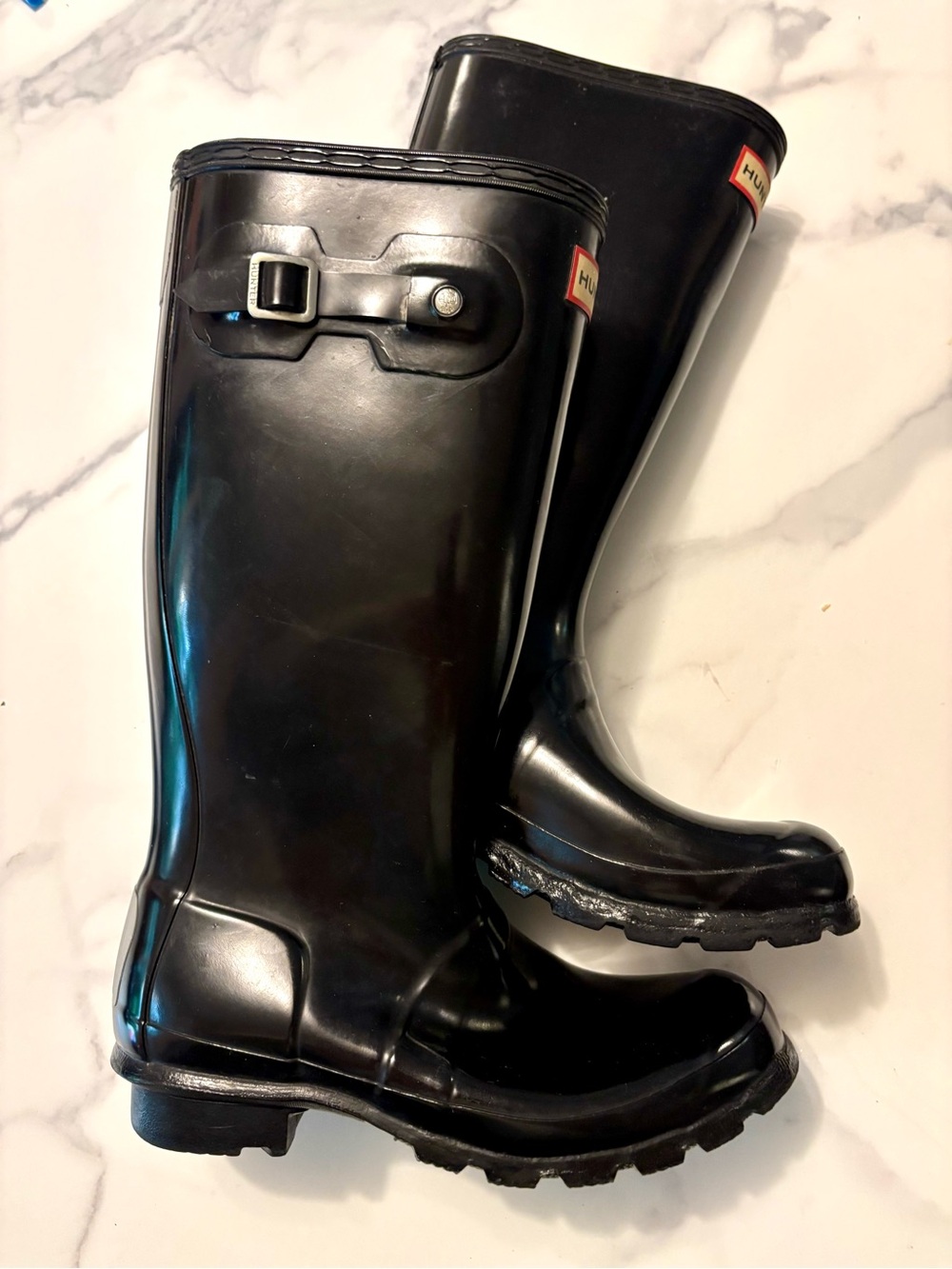 Hunter Gloss Black Tall Rain Boots